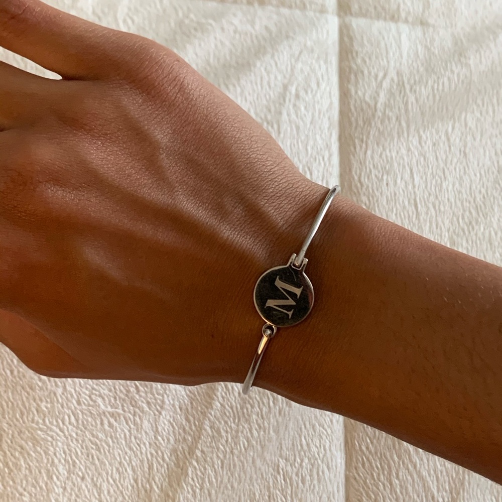 Initial Bracelet in “M”